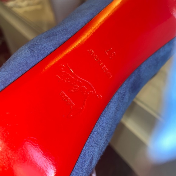 Christian Louboutin 37 Lady Highness Blue Sapphire - Picture 13 of 16